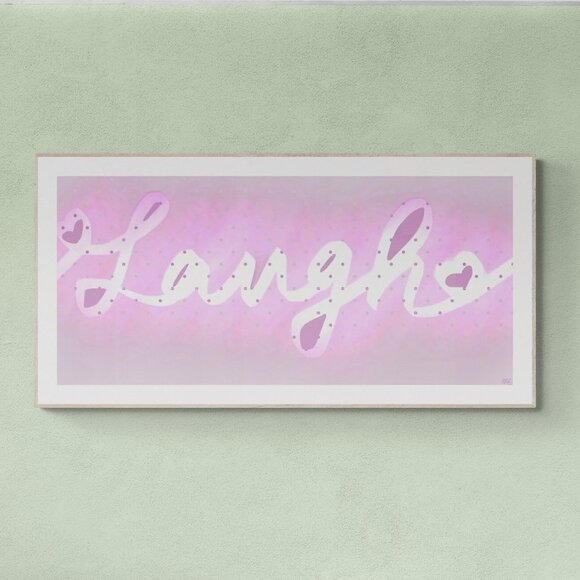 Laugh | word art | Modern Wall Art Decor | Minimalist Digital Print - Picture 1 of 3